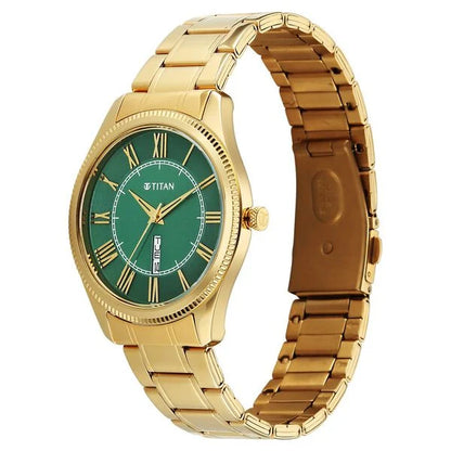 Titan Regalia Allure Classic Day-Date Men's Dress Watch 10047ym01 Men's Watch