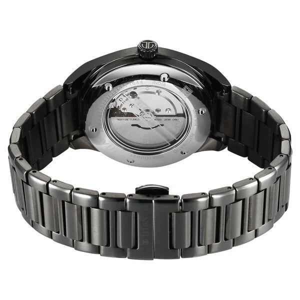 Titan Stellar Starlight Analog with Concealed Automatic and Violet Dial Dark Gun Stainless Steel Strap Watch for Men 10051qm01