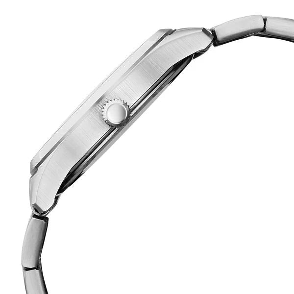 Titan Neo Roman Analog with Silver White Dial Silver Stainless Steel Strap Watch for Men 10063sm01