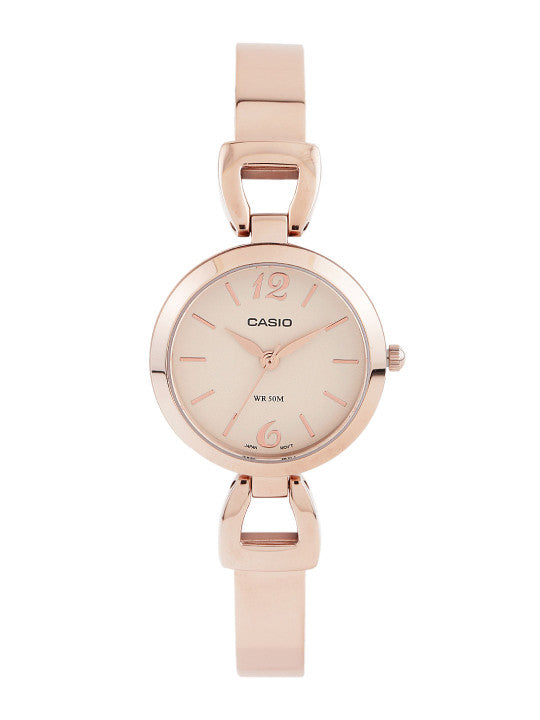 Casio Lady's LTP-E402PG-9AVDF Rose Gold Analog dial Metal A981