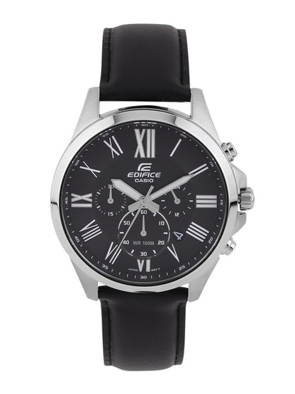 Edifice Men Black Dial Chronograph Watch EFV-500L-1AVUDF - EX319