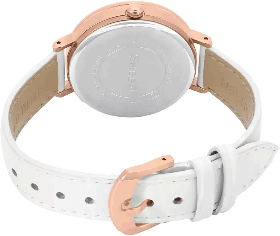 Casio Sheen SHE-3054PGL-7AUDR (SX197) Leather Strap Women's Watch
