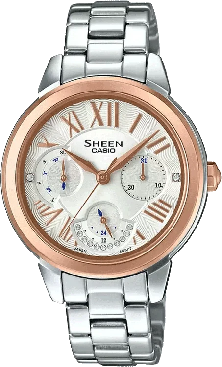 Casio Sheen SHE-3059SG-7AUDR (SX209) Rose Gold Women's Watch