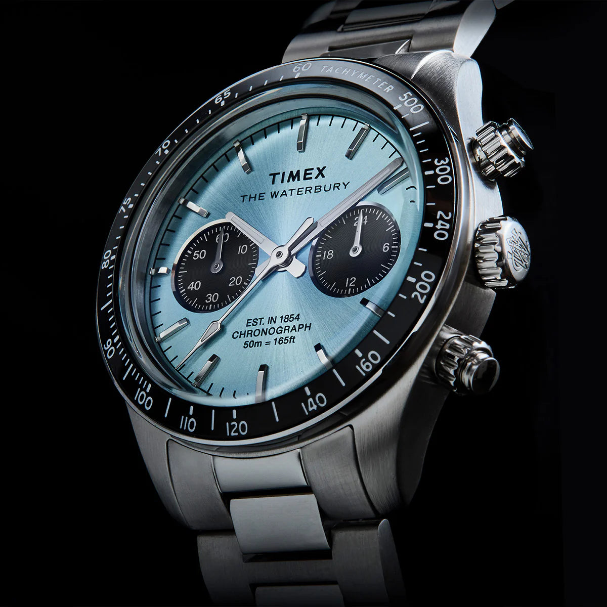 Waterbury Heritage Chronograph 39mm Stainless Steel Bracelet Watch TW2Y70500