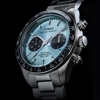 Waterbury Heritage Chronograph 39mm Stainless Steel Bracelet Watch TW2Y70500