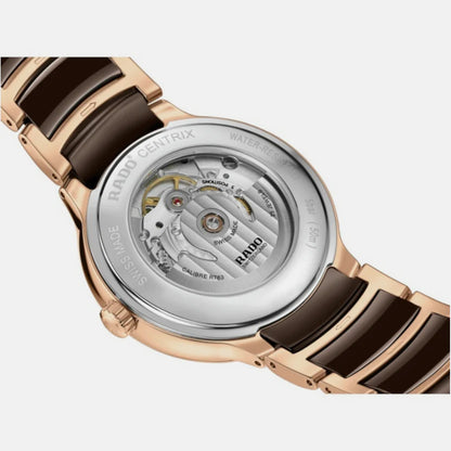 Rado Centrix Unisex Automatic Brown Dial Analog Stainless Steel Watch R30017712