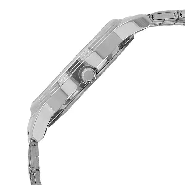Titan Quartz Analog with Day and Date Silver Dial Silver Stainless Steel Strap Watch For Men nk1638sm01
