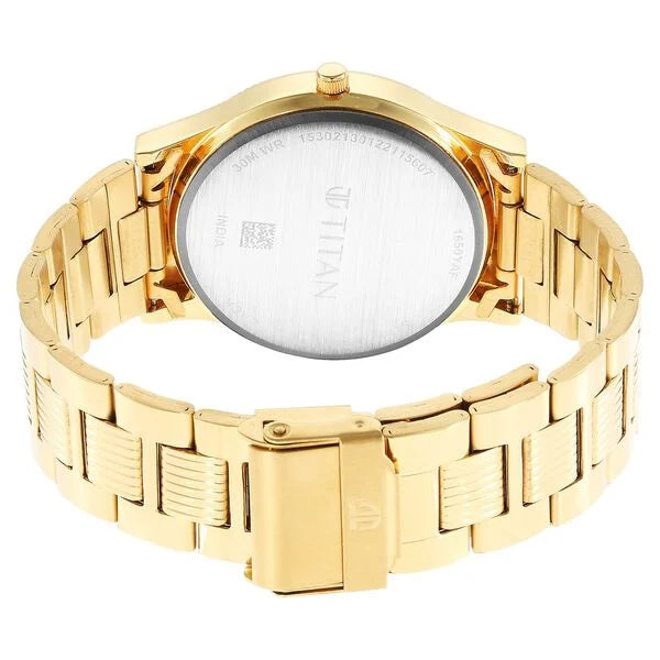 Titan Karishma Green Dial Analog Stainless Steel Strap watch for Men nt1650ym08