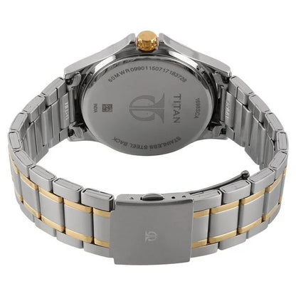 Titan Workwear Silver Dial Quartz Multifunction Stainless Steel Strap watch for Men nu1698bm01
