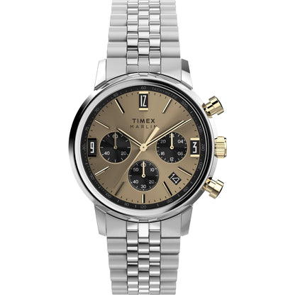 TIMEX Marlin Champagne Round Dial Analog Men's Watch - TWEG26713