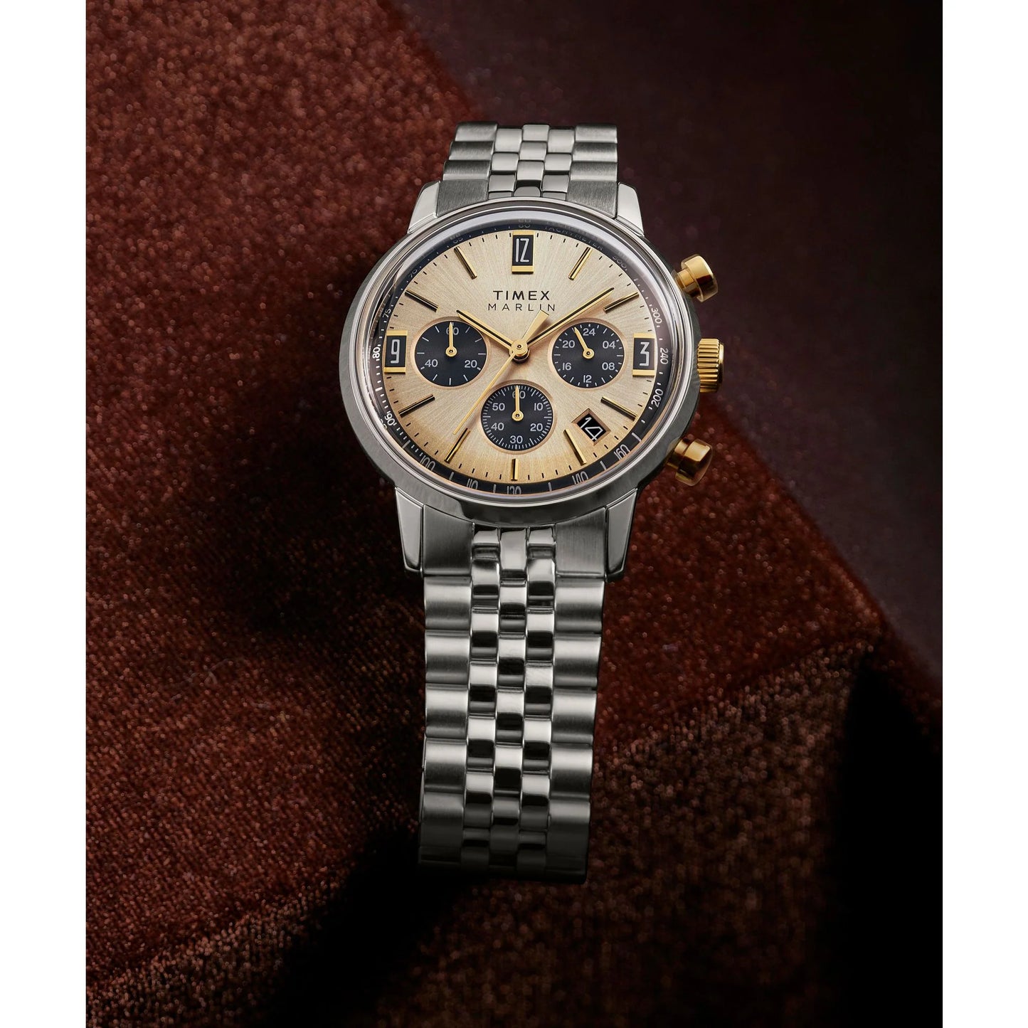 TIMEX Marlin Champagne Round Dial Analog Men's Watch - TWEG26713