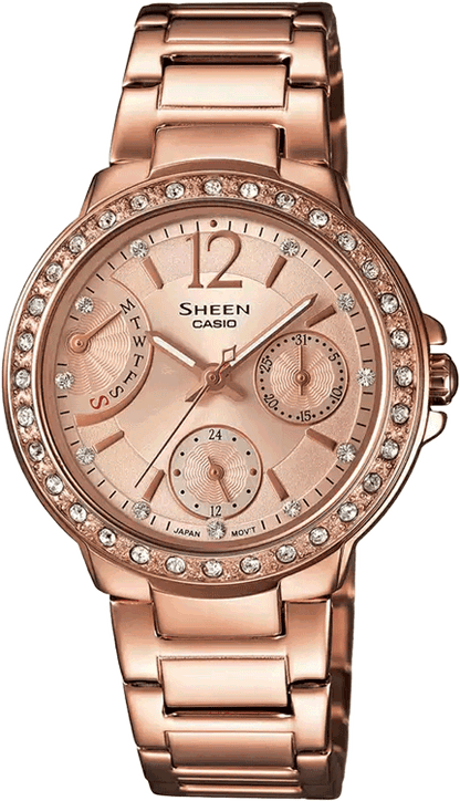 Casio Sheen SHE-3805PG-9AUDR (SX135) Rose Gold Women's Watch