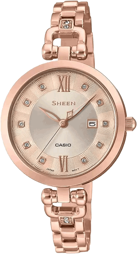 Casio Sheen SX256 - SHE-4055PG-4AUDF Rose gold women watch