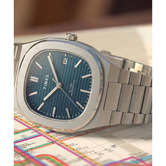 Timex Square 38mm Blue Dial Analog Men Watch - TW6A00700UJ