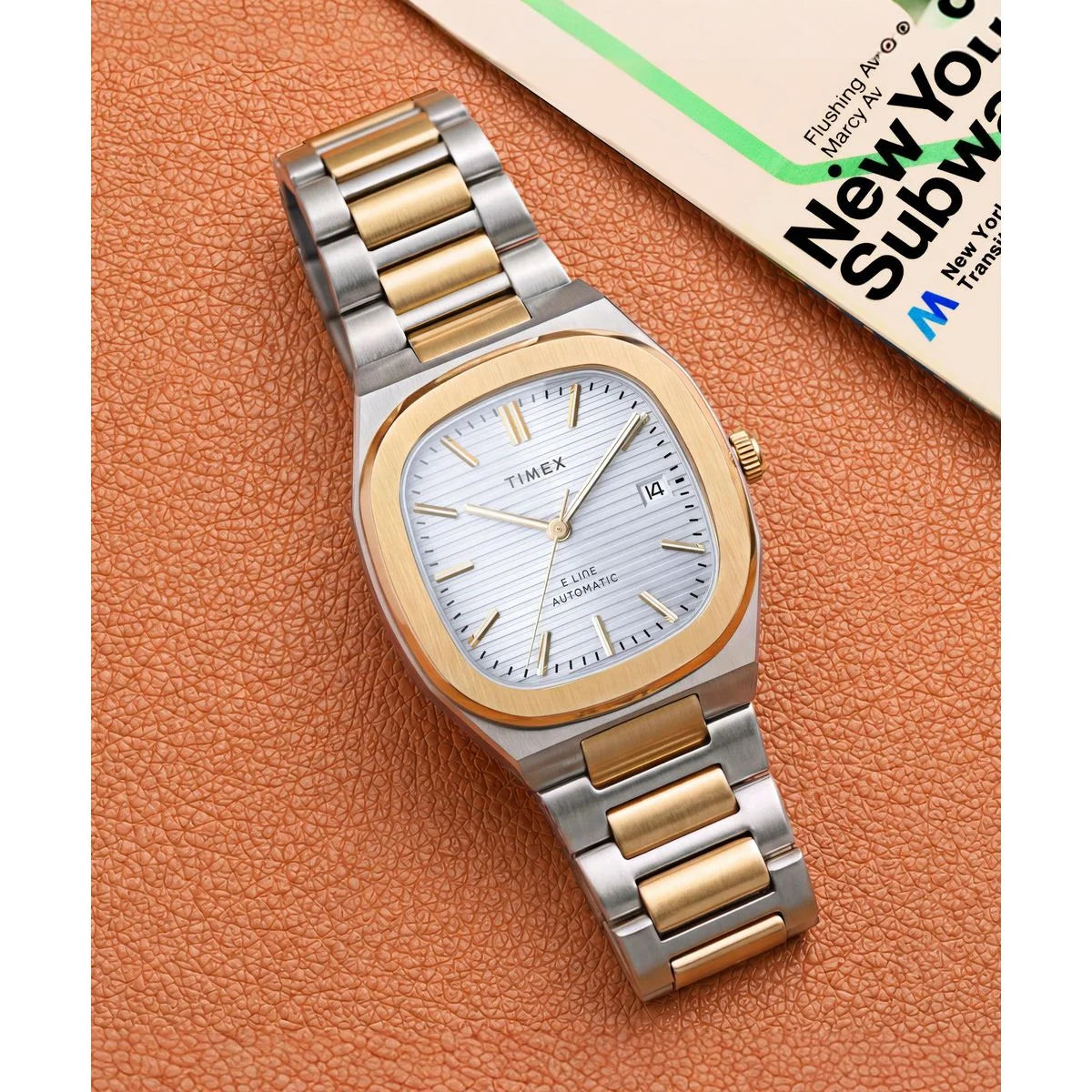 Timex Square 38mm Silver Dial Analog Men Watch - TW6A00600UJ