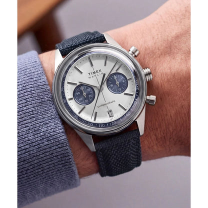 Timex Marlin Round 40mm Silver Dial Analog Men Watch - TW2Y89900UJ