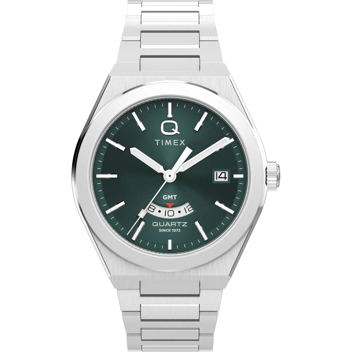 Timex Q Round 39mm Green Dial Analog Men Watch - TW2Y24800IK