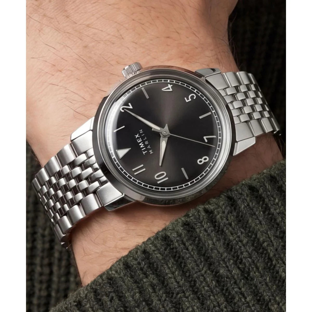 Timex Marlin Round 34mm Black Dial Analog Unisex Watch - TW6A04200UJ