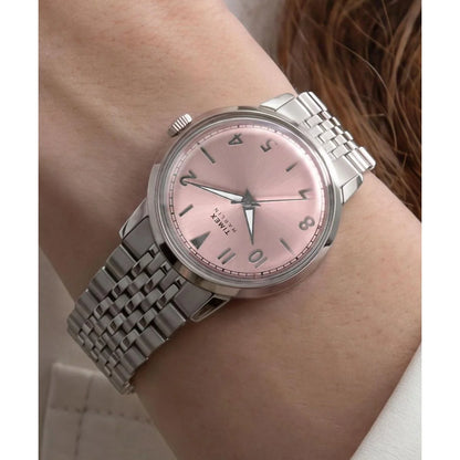 Timex Marlin Round 34mm Pink Dial Analog Unisex Watch - TW6A03900UJ