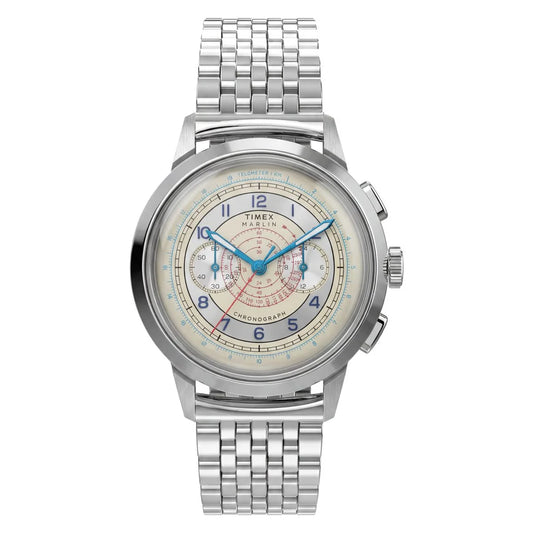 Timex Marlin NEO Telemeter  Round 40mm Silver Dial Analog Men Watch - TW3A00300UJ