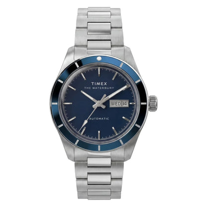 Timex Waterbury Round 39mm Blue Dial Mechanical Automatic Men Watch - TW2Y94100UJ