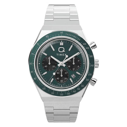Timex Q Round 40mm Green Dial Analog Men Watch - TW2Y88500UJ
