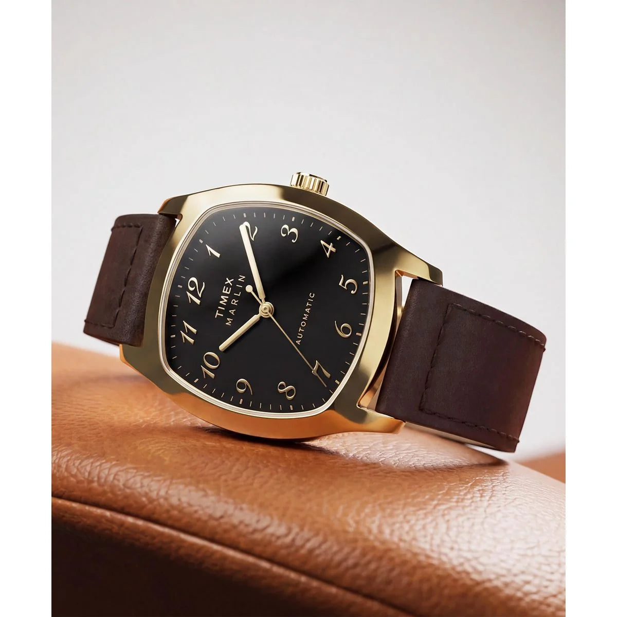 Timex Marlin Tonneau 36mm Black Dial Mechanical Automatic Men Watch - TW2Y84500IK