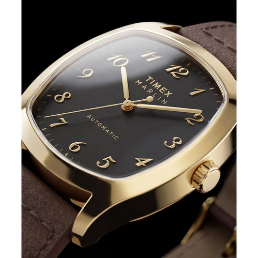 Timex Marlin Tonneau 36mm Black Dial Mechanical Automatic Men Watch - TW2Y84500IK