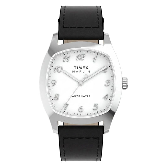 Timex Marlin Tonneau 36mm White Dial Mechanical Automatic Men Watch - TW2Y84300IK