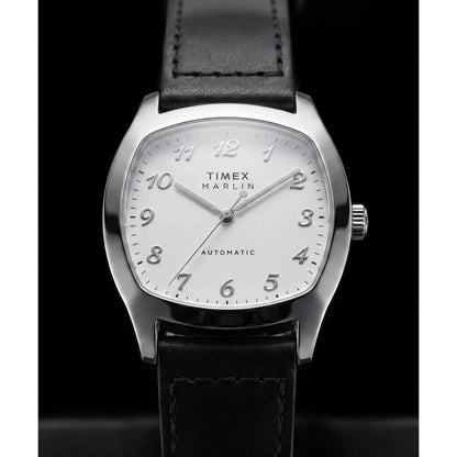 Timex Marlin Tonneau 36mm White Dial Mechanical Automatic Men Watch - TW2Y84300IK