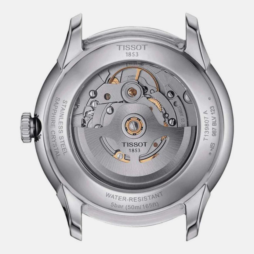 Tissot Chemin Des Tourelles Men Automatic Grey Dial Analog Stainless steel Watch T1398071106100