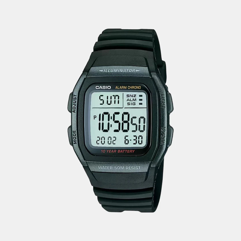 Casio Youth Men Quartz Black Dial Digital Resin Watch D054