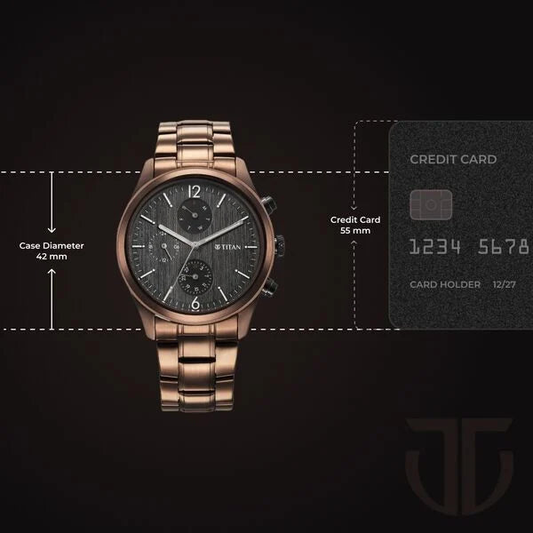 Titan Neo SplashBlack Dial Quartz Multifunction Stainless Steel Strap watch for Men nu1805km08