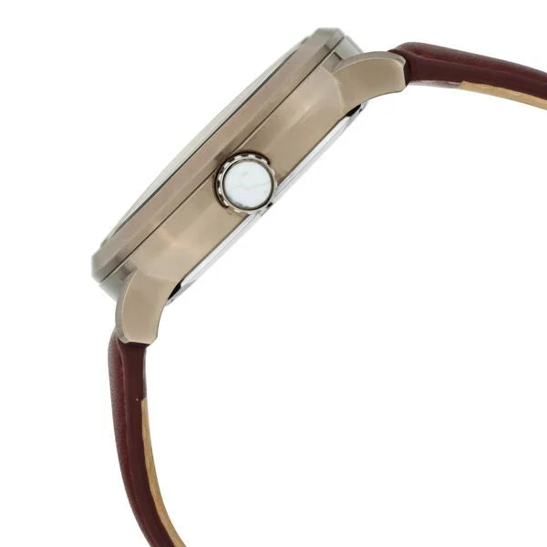 Titan Grandmaster White Dial Quartz Analog Leather Strap Watch for Men nt1828ql02