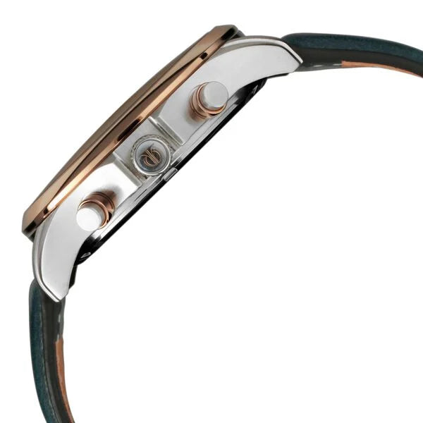 Titan Maritime White Dial Chronograph Leather Strap Watch for Men nt1830kl01