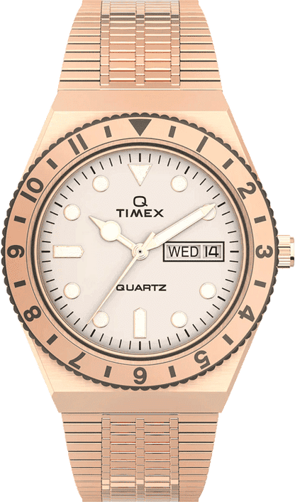 Timex Women Quartz Cream Dial Analog Stainless Steel Watch TW2U95700UJ