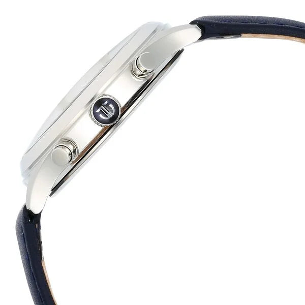 Titan Sapphire Multifunction Quartz Analog with Day and Date Blue Dial Leather Strap Watch for Men nt1874sl02