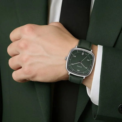 Titan Neo Curve Quartz Analog with Date Green Dial Stainless Steel Strap Watch For Men nu1885sl04