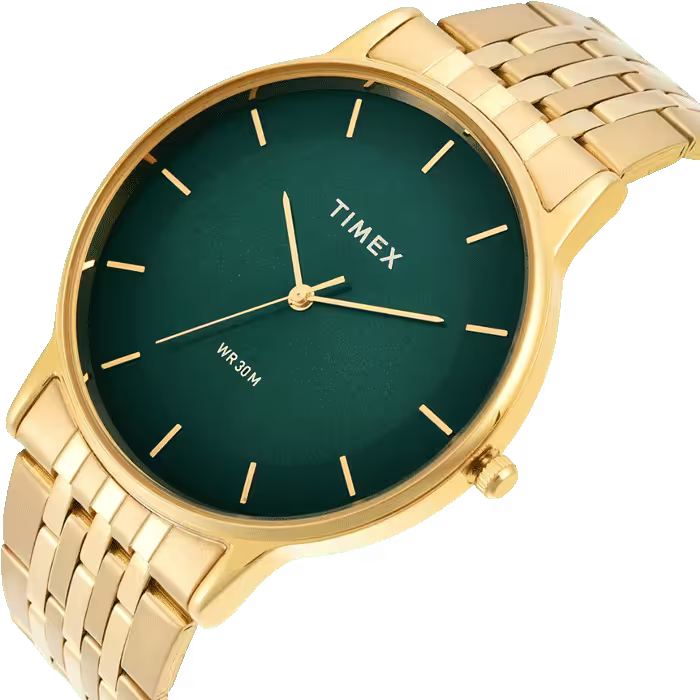 TIMEX Trendline Round 42mm Green Dial Analog Watch  - For Men TWTG12004