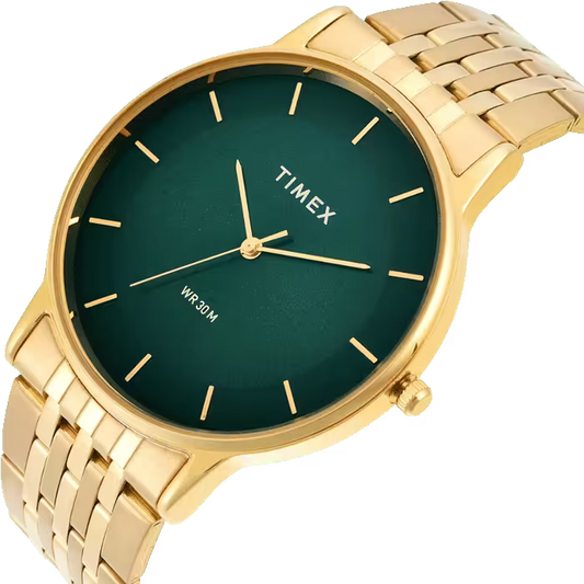 TIMEX Trendline Round 42mm Green Dial Analog Watch  - For Men TWTG12004