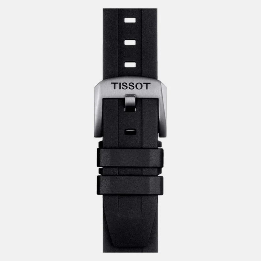 Tissot Seastar 1000 Men Quartz Black Dial Analog Silicone Watch T1204102705100