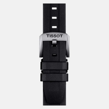 Tissot Seastar 1000 Men Quartz Black Dial Analog Silicone Watch T1204102705100