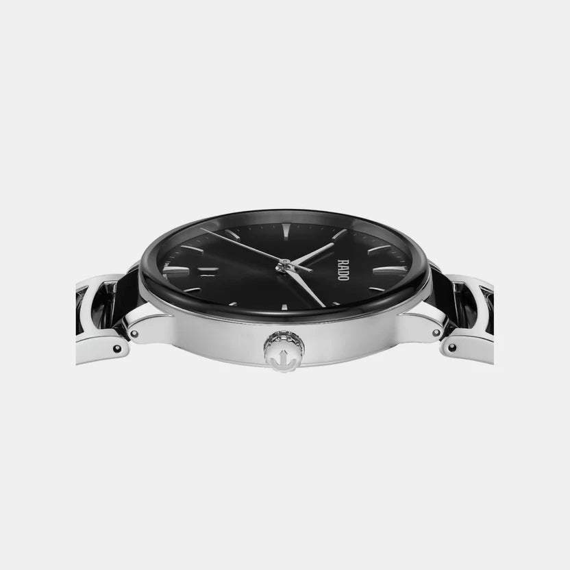 Rado Centrix Unisex Quartz Black Dial Analog Ceramic Watch R30021152