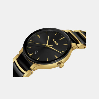 Rado Centrix Unisex Quartz Black Dial Chronograph Ceramic Watch R30022152