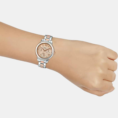 Sheen Women Quartz Gold Dial Chronograph Stainless Steel Watch SX210