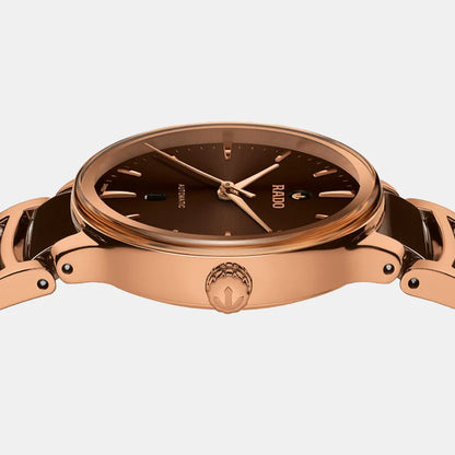 Rado Centrix Women Quartz Brown Dial Analog Stainless Steel Watch R30024302