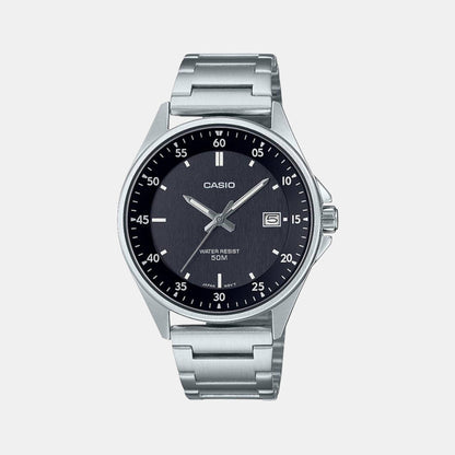Enticer Men Quartz Black Dial Analog Stainless Steel Watch A2099
