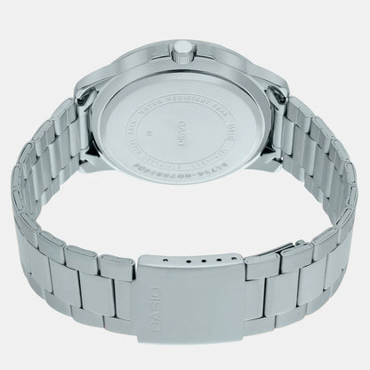 Casio Enticer Men Quartz Black Dial Analog Stainless Steel Watch A1734