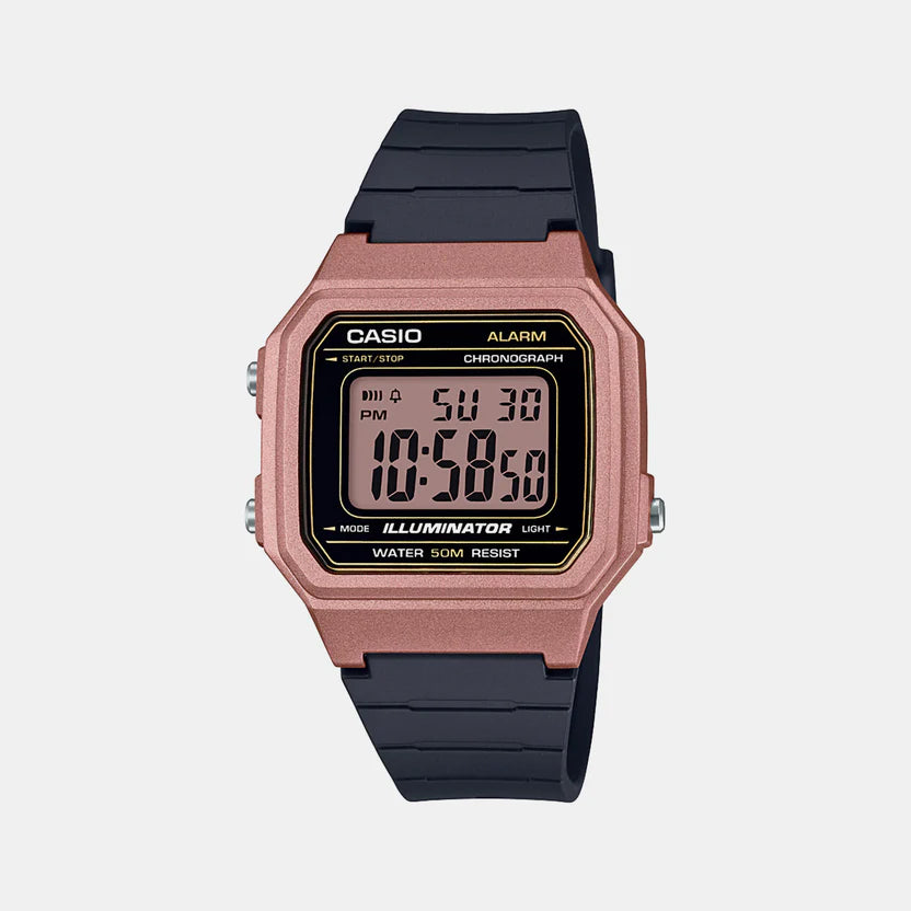 Casio Youth Unisex Quartz Rose Gold Dial Digital Resin Watch I113