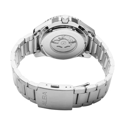 ALBA AL4581X1 Orange Patterned Dial Automatic Watch